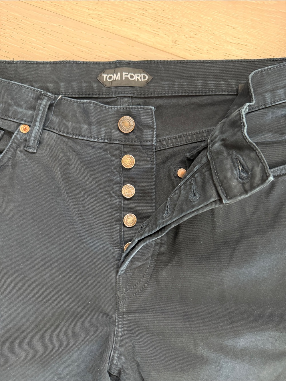 Tom Ford Men’s Navy Slim Straight Pants - Picture 2 of 5